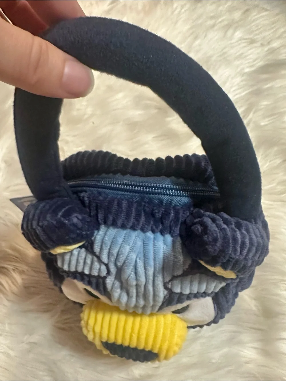 Bluey Plush Character Crossbody Bag - Blue & Yellow